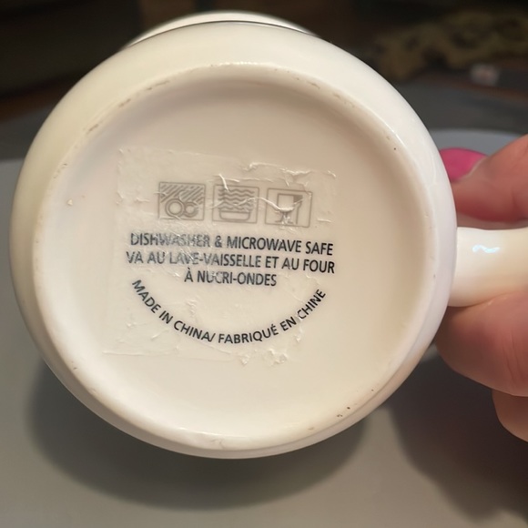 Cactus trio coffee mug. Design on both sides. Red rim - Picture 7 of 9